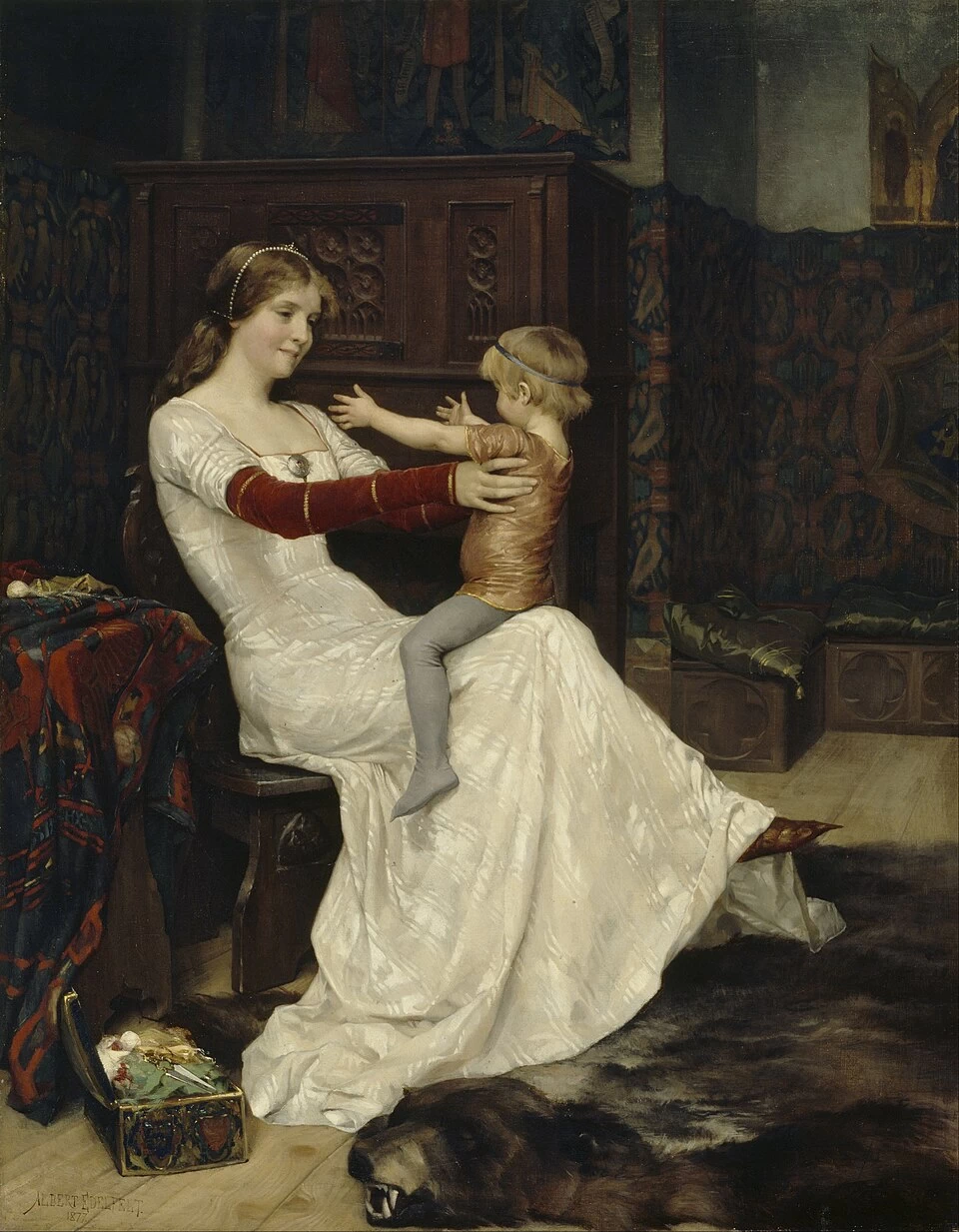 Albert Edelfelt - Regina Bianca, Museo d'arte Ateneum, Helsinki